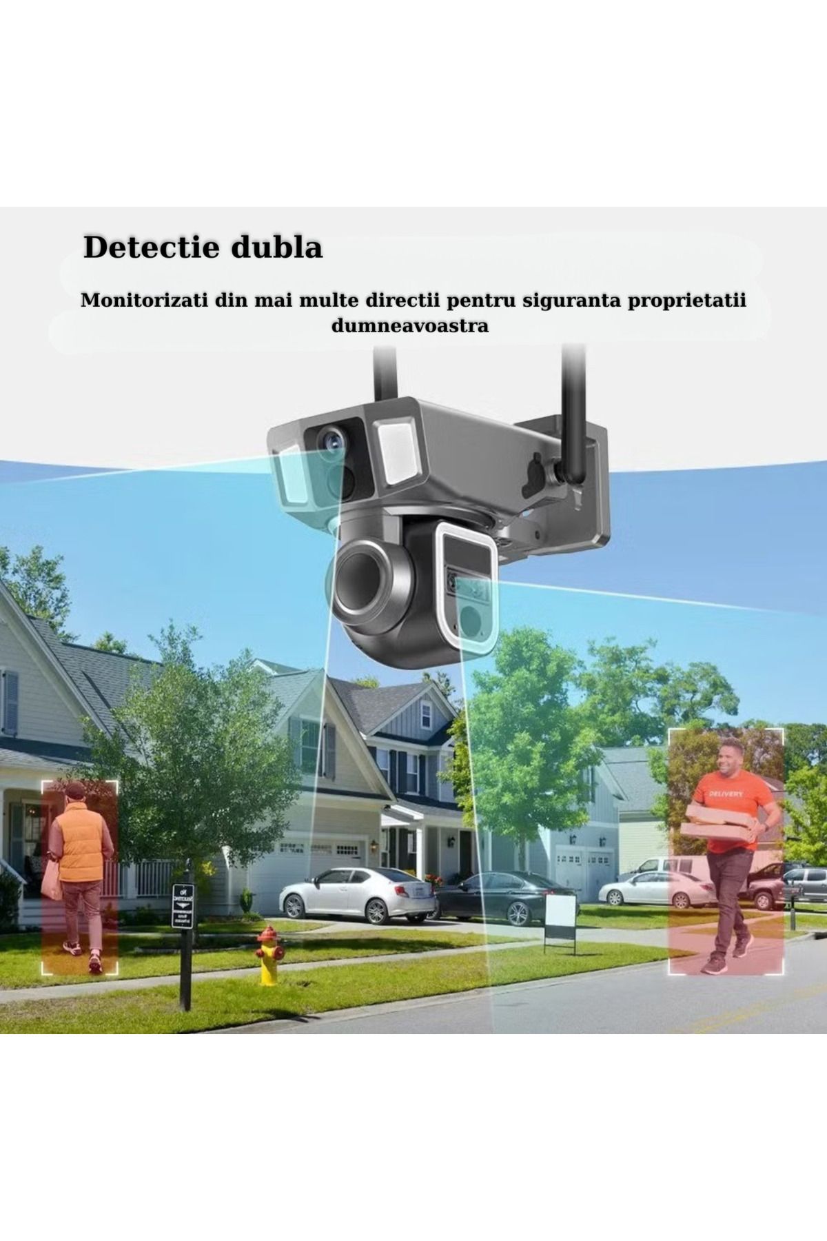 RaSteff-Ultra HD Surveillance Camera, Wi-Fi or 4G SIM Connection, 10X Zoom, Solar Panel, Motion Detection 3