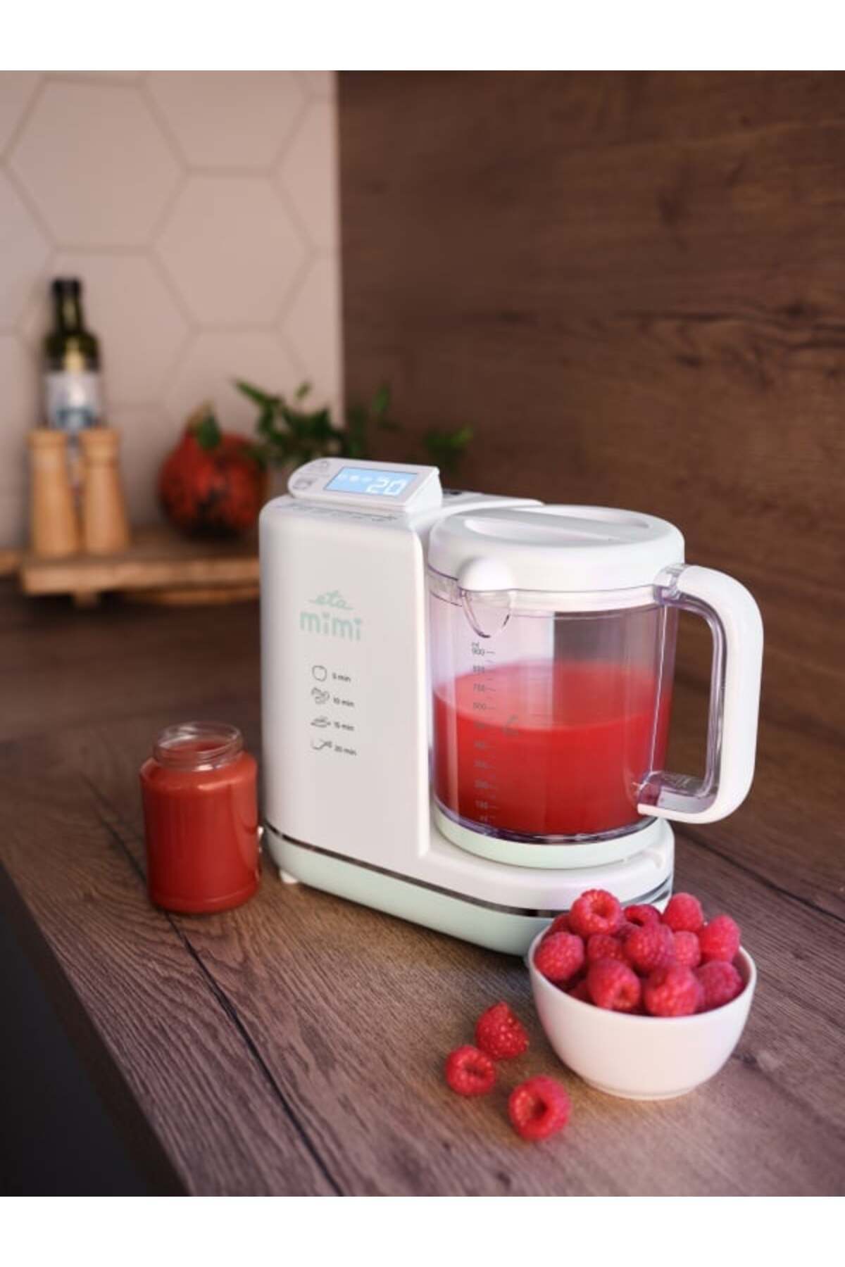 ETA-6 in 1 baby steamer MIMI 4306 90000, 700 W, 2 speed settings, 0.9 liters, BPA-free tritan, LCD 15