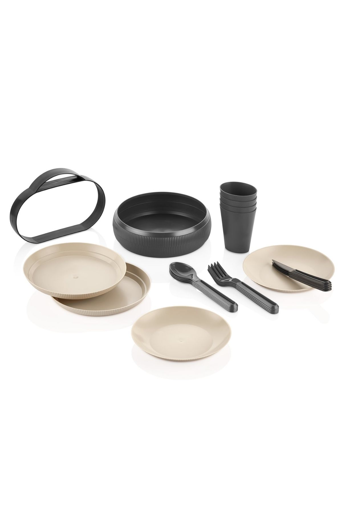Nandy Home-Round, 4-Person Multi-Purpose Portable Picnic Set, Portable Design 3