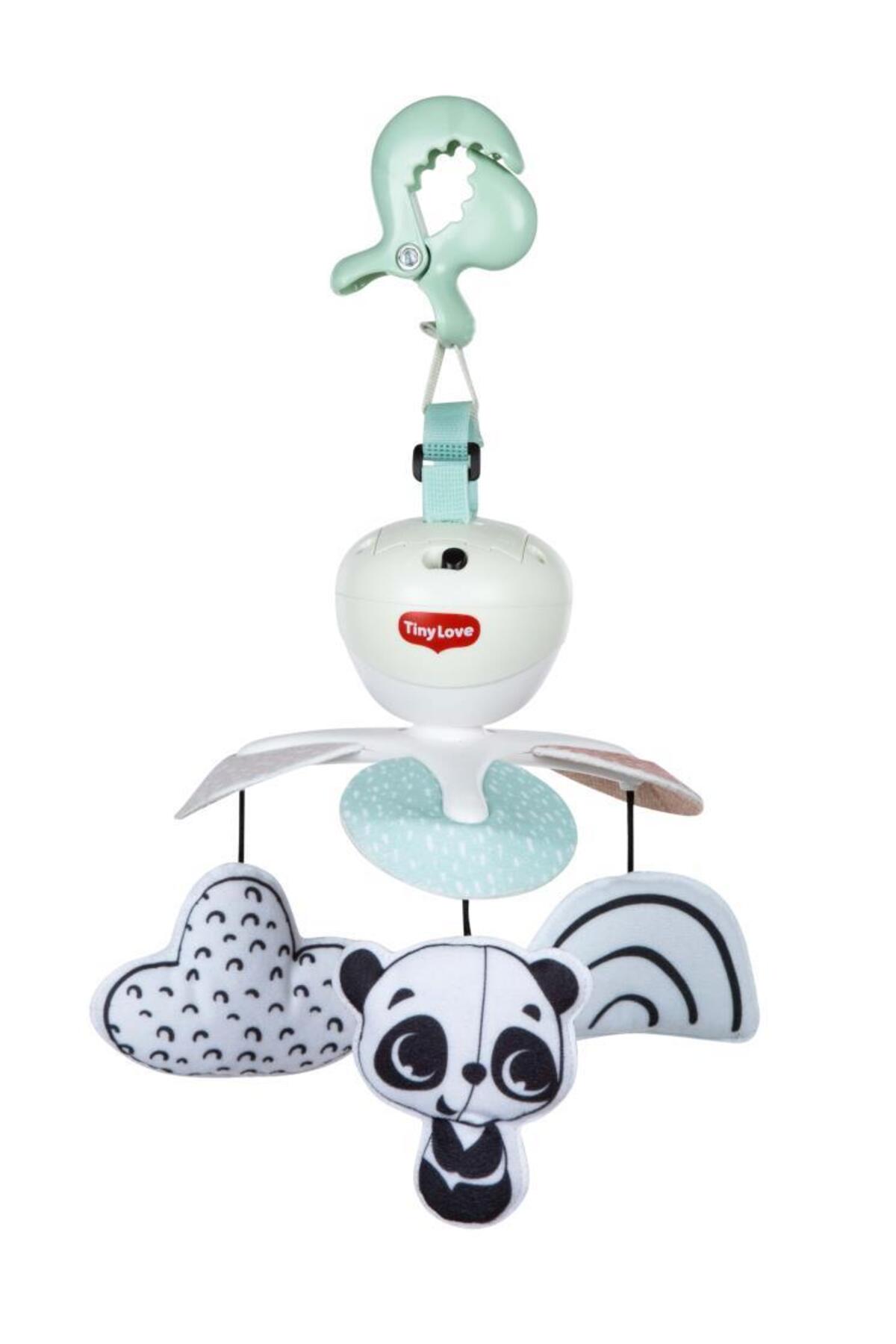 Tiny Love 0-3 Yaş Müzikli Sevimli Panda Dönence Beşik ve Bebek Arabası Oyuncağı (Black & White) fotoğrafı 3 (önizleme)