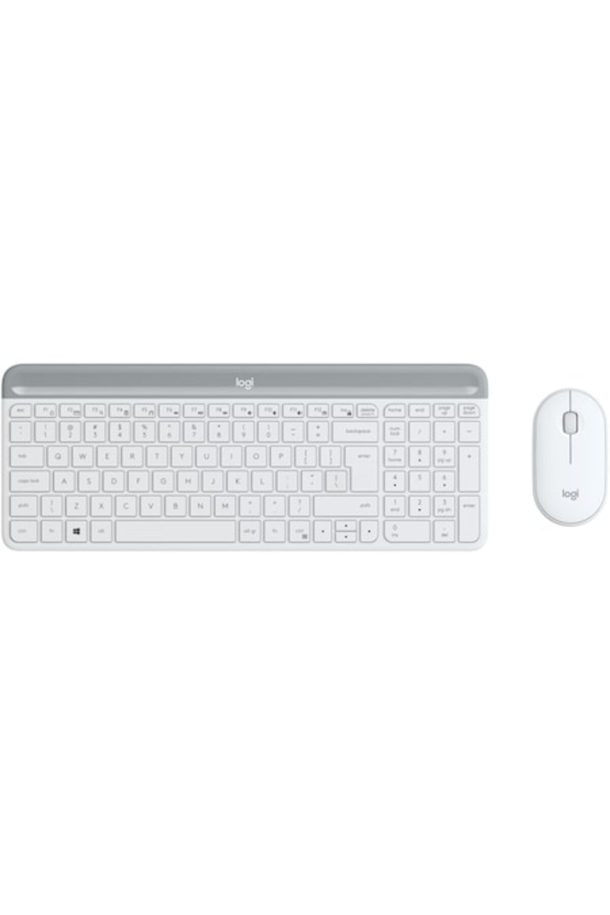 logitech-Kit wireless keyboard + mouse MK470, Slim, layout US INTL, White 1