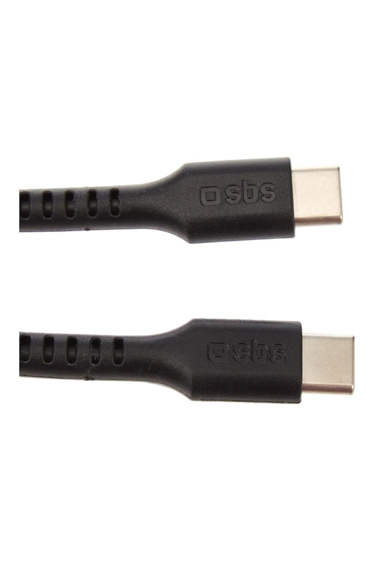 SBS-كابل بيانات وشحن من USB-C إلى USB-C، بطول 1 متر، شحن فائق السرعة، نقل بيانات عالي السرعة 480 ميجابت في الثانية 5