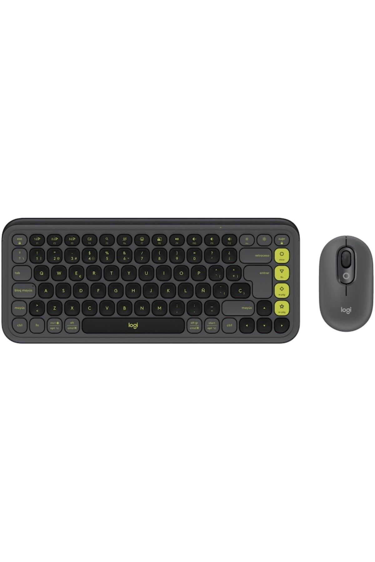 logitech-Kit Tastatură + Mouse Wireless POP ICON COMBO, Bluetooth, EasySwitch, Grafit 2
