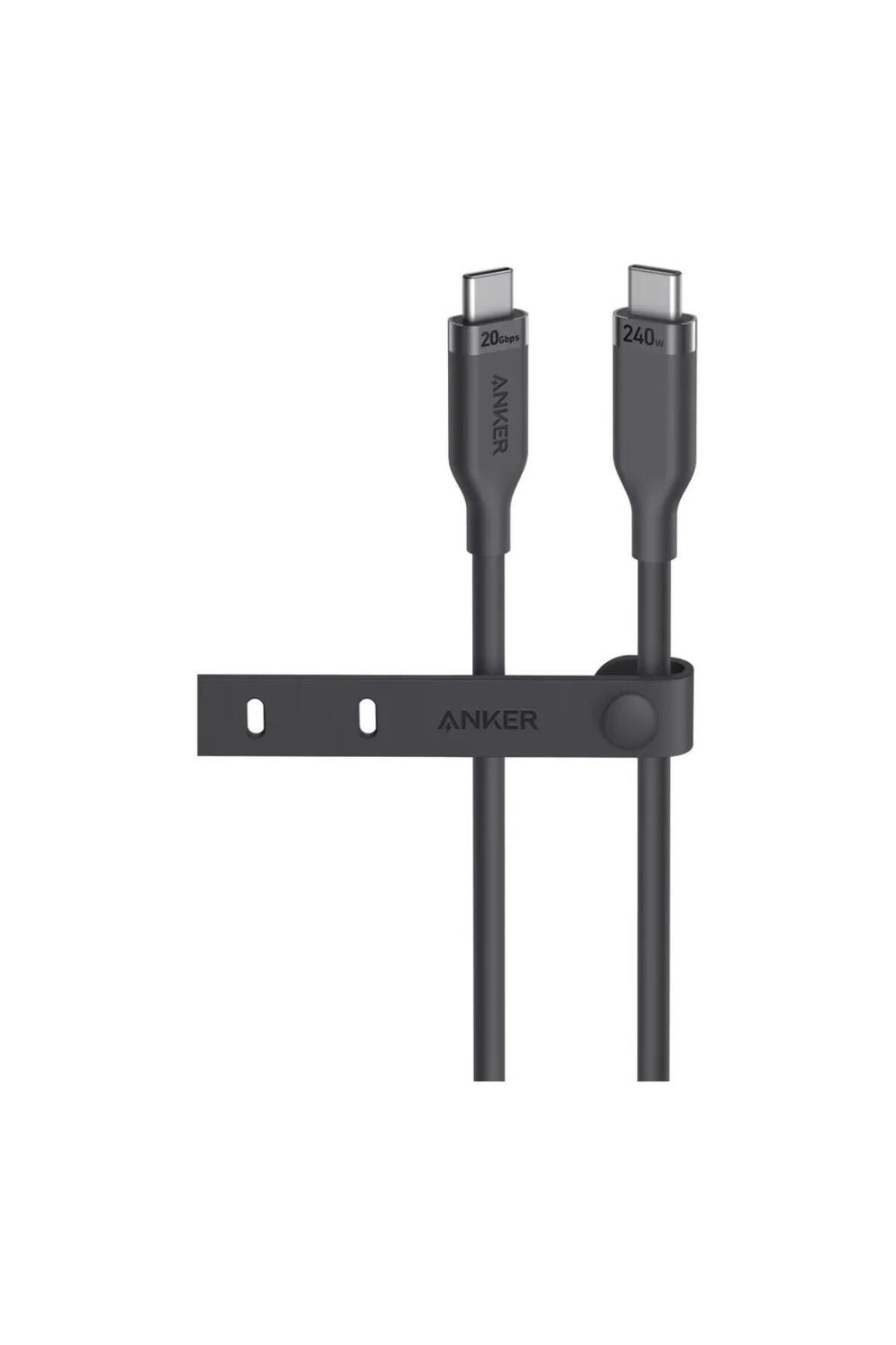 Anker-كابل USB-C إلى USB-C بطول 3 أقدام وقوة 240 واط وسرعة 20 جيجابت في الثانية، قائم على Bio-Based - 1