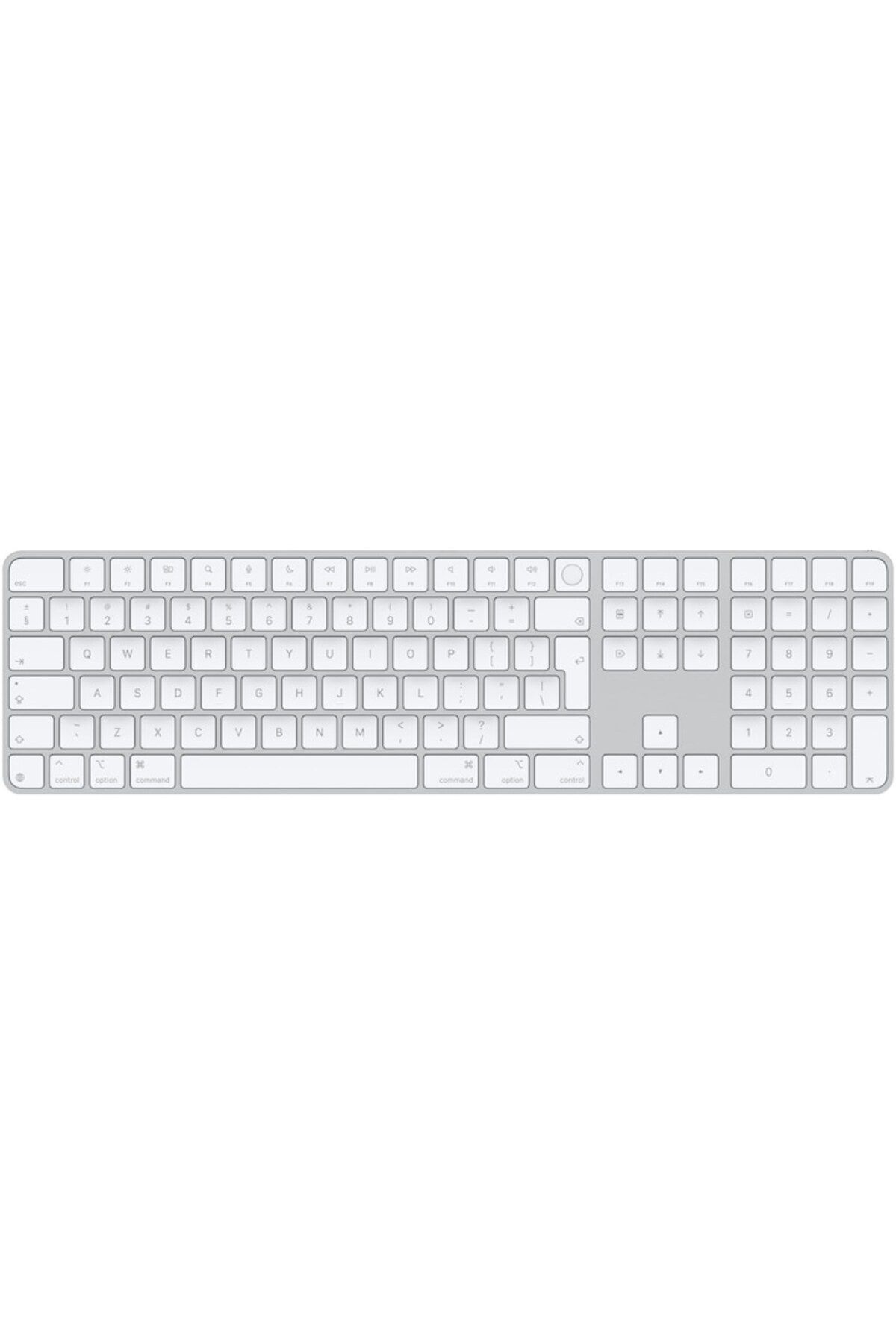 Apple-Magic Keyboard (2024) with Touch ID and Numeric Keypad, RO KB, White 2