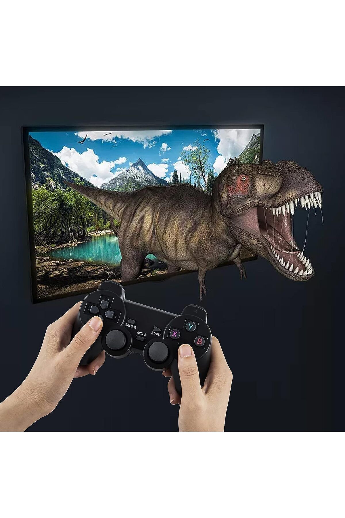 Shopi-Shopit Electronics Wireless Retro Game Console, Plug and Play Video Game Stick Built in 20000+ Games 4
