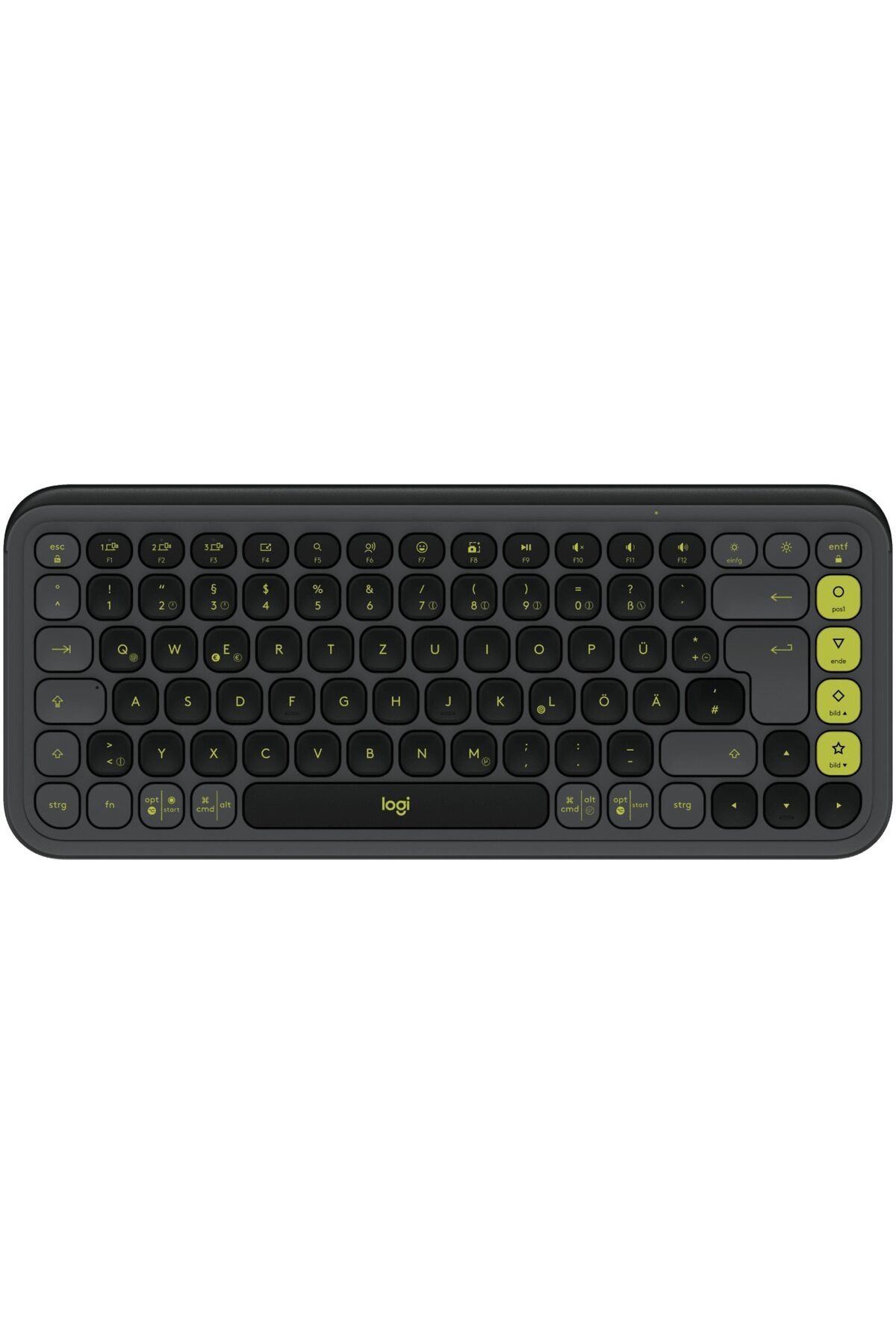 logitech-Wireless Keyboard POP ICON KEYS, Bluetooth, 3 Way Easy-Switch, Graphite 4