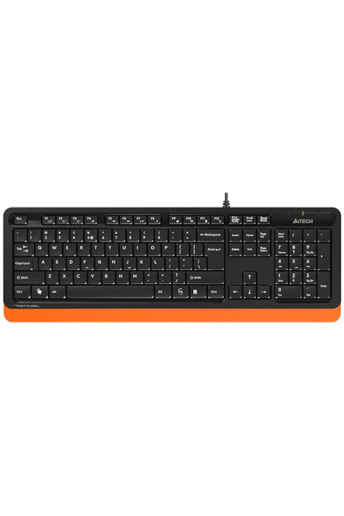 A4 Tech-Tastatura A4Tech, Fstyler USB, cu fir, 104 taste format standard, USB, Negru/Portocaliu 2