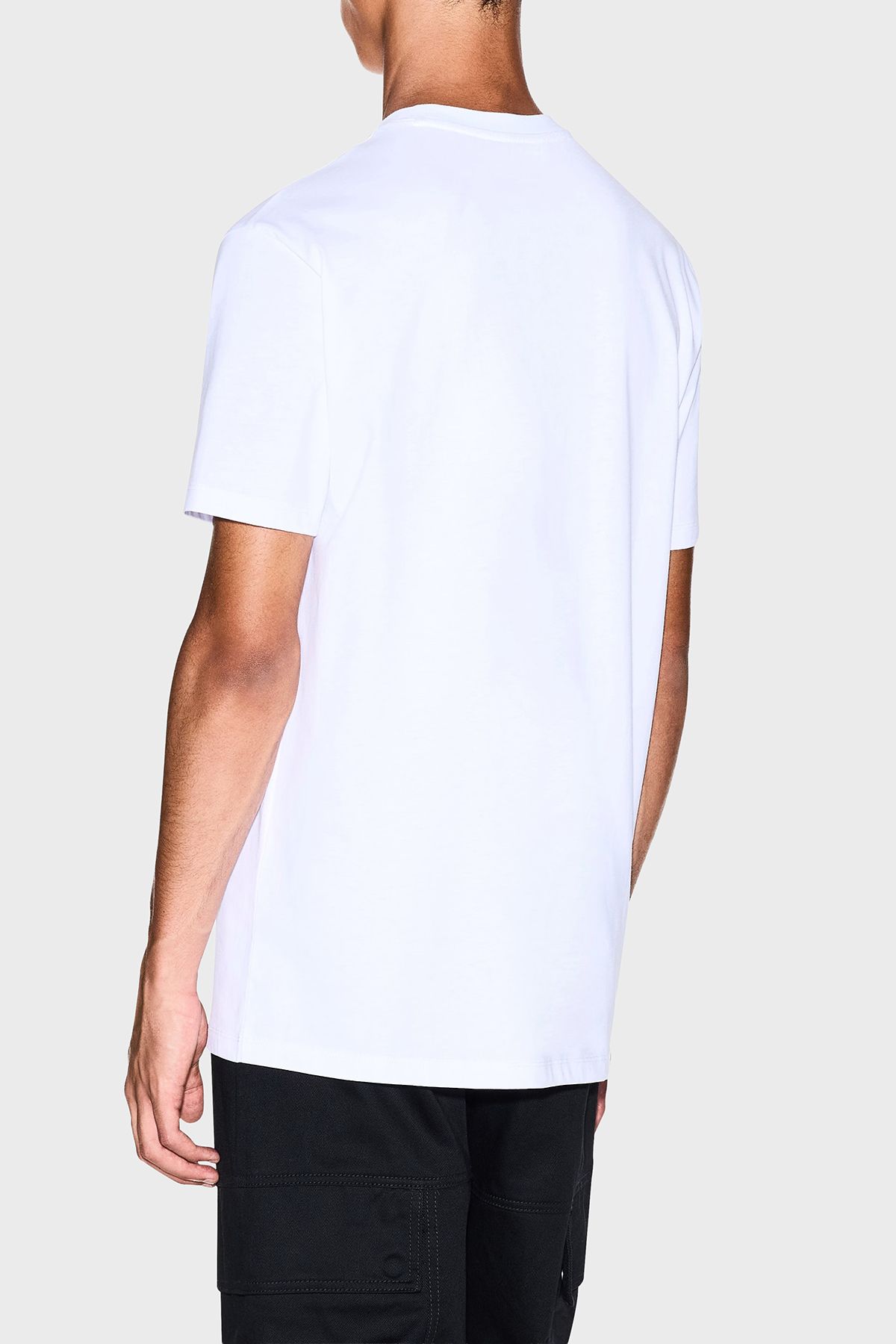 Armani Exchange-Logo Printed Cotton Regular Fit Crew Neck t Shirt Men t Shirt Xm001280 Af1036 3