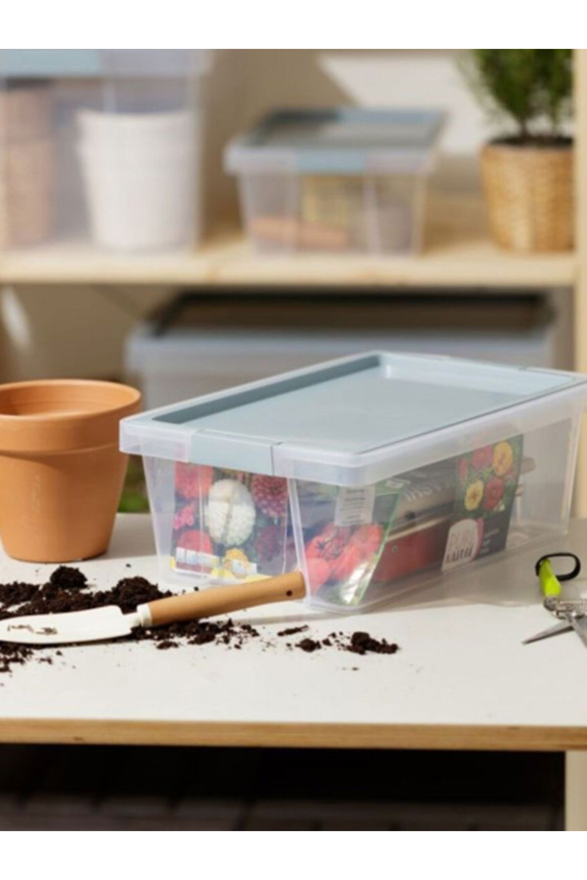 Tatay-Hinged Handle Multipurpose Stackable Storage Box with Lid 7 Liter 2