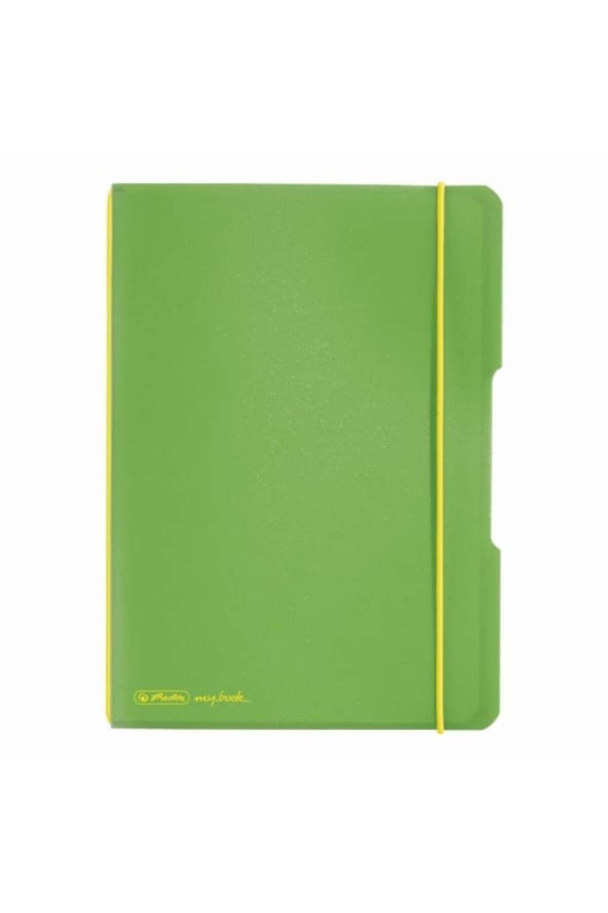 Herlitz-Caiet My.book Flex A5, Culoare Verde Deschis Transparent și Negru, Material PP, 40 de Coli, Format Grilă 1