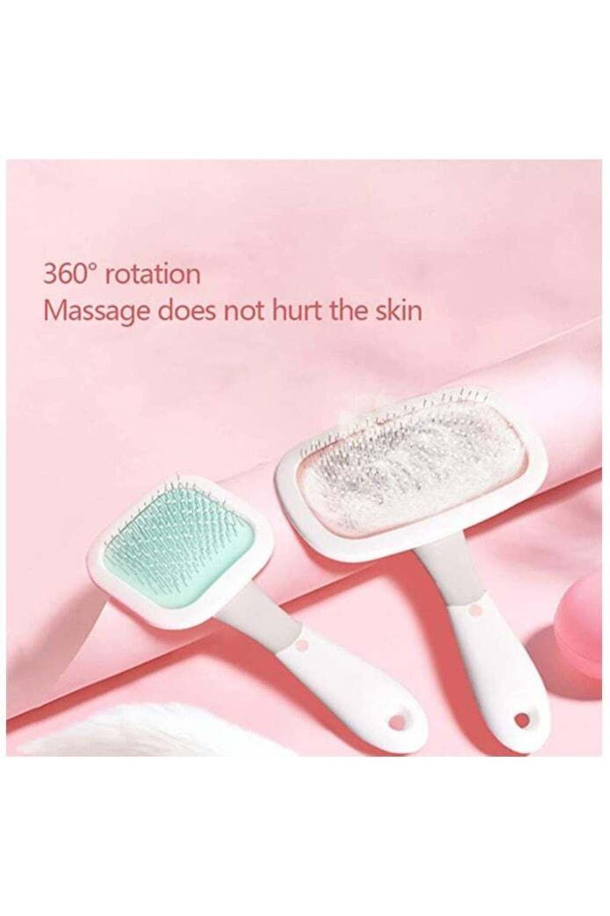 COOYA-Pet Deshedding Tool,360°Rotatable,with Convex Point,Comfort Grip and Thumb Rest,Provide Massage 3