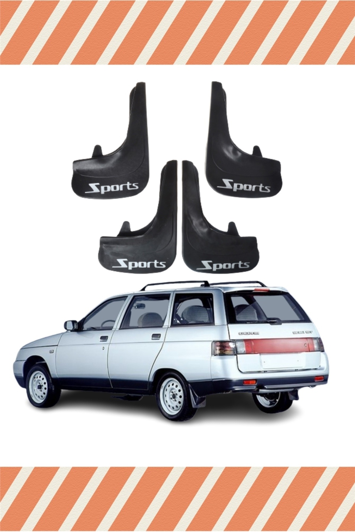 zelmix Lada V. Stw Tüm Kasalar Sports Yazılı 4'lü Tozluk Çamurluk Paçalık