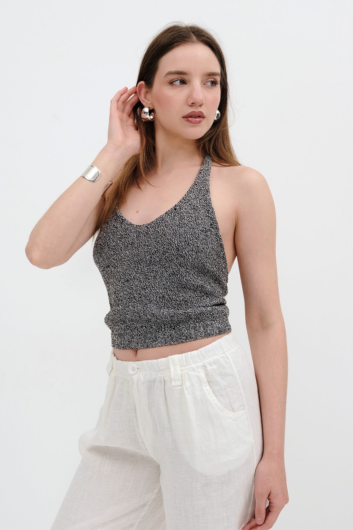 Addax-Backless Knitwear Undershirt A10322 4