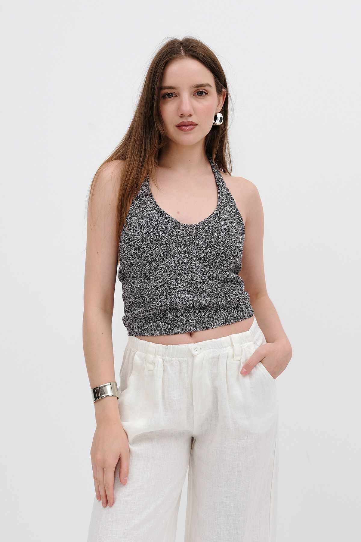 Addax-Backless Knitwear Undershirt A10322 5