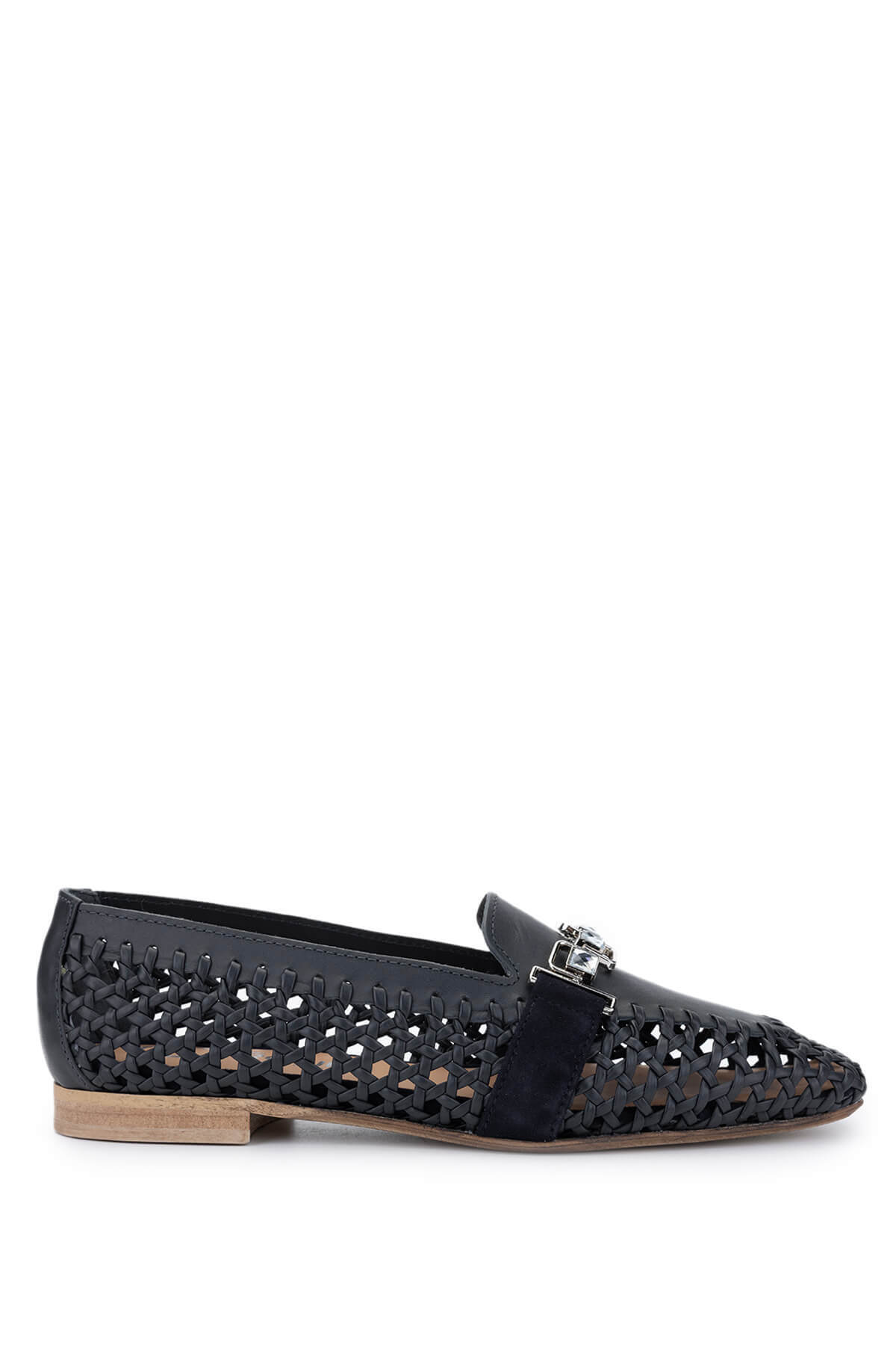 دونا کارولینا کفش راحتی زنانه چرم طبیعی سرمه‌ای