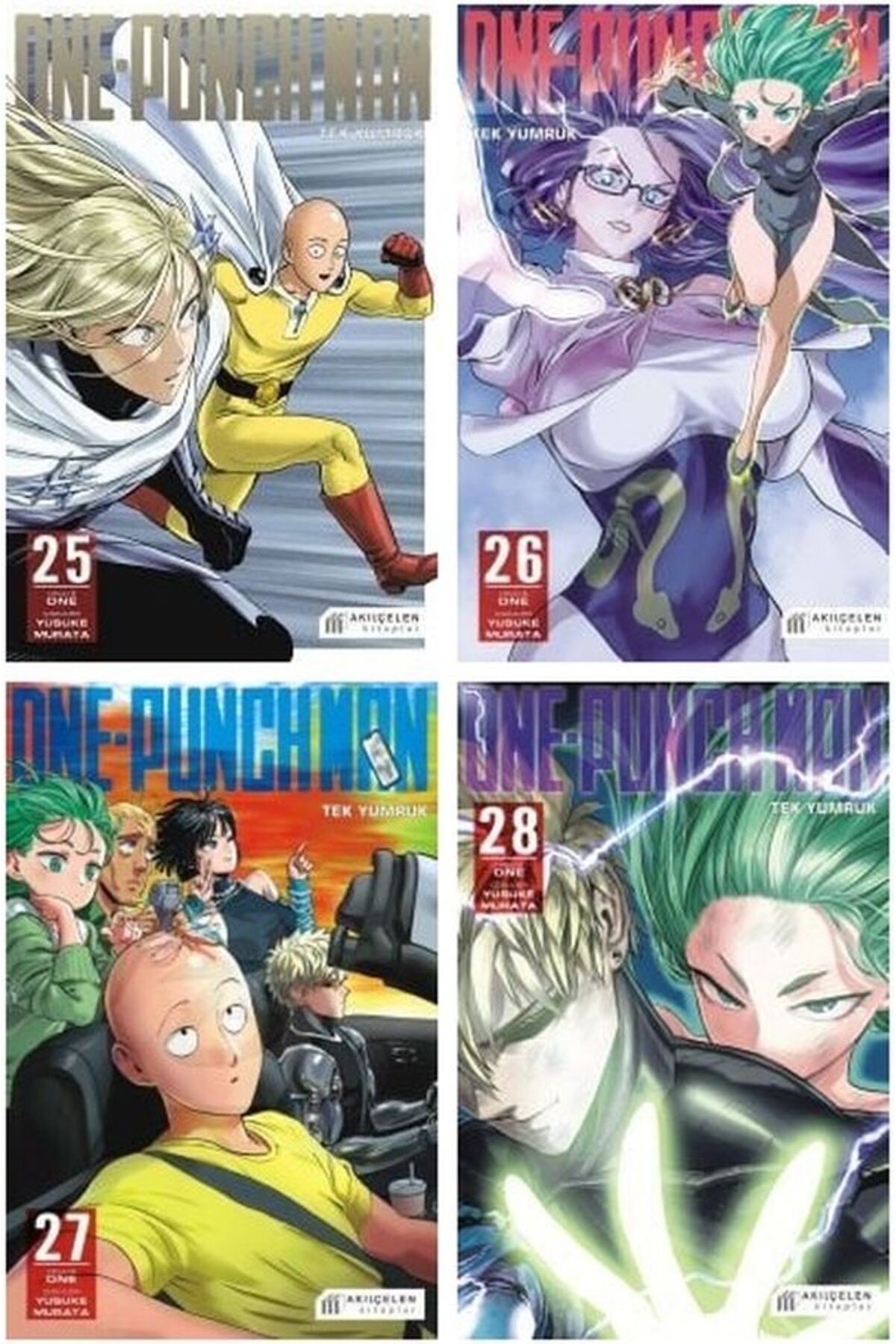 Akıl Çelen Kitaplar One Punch Man -Tek Yumruk 25-26-27-28 manga