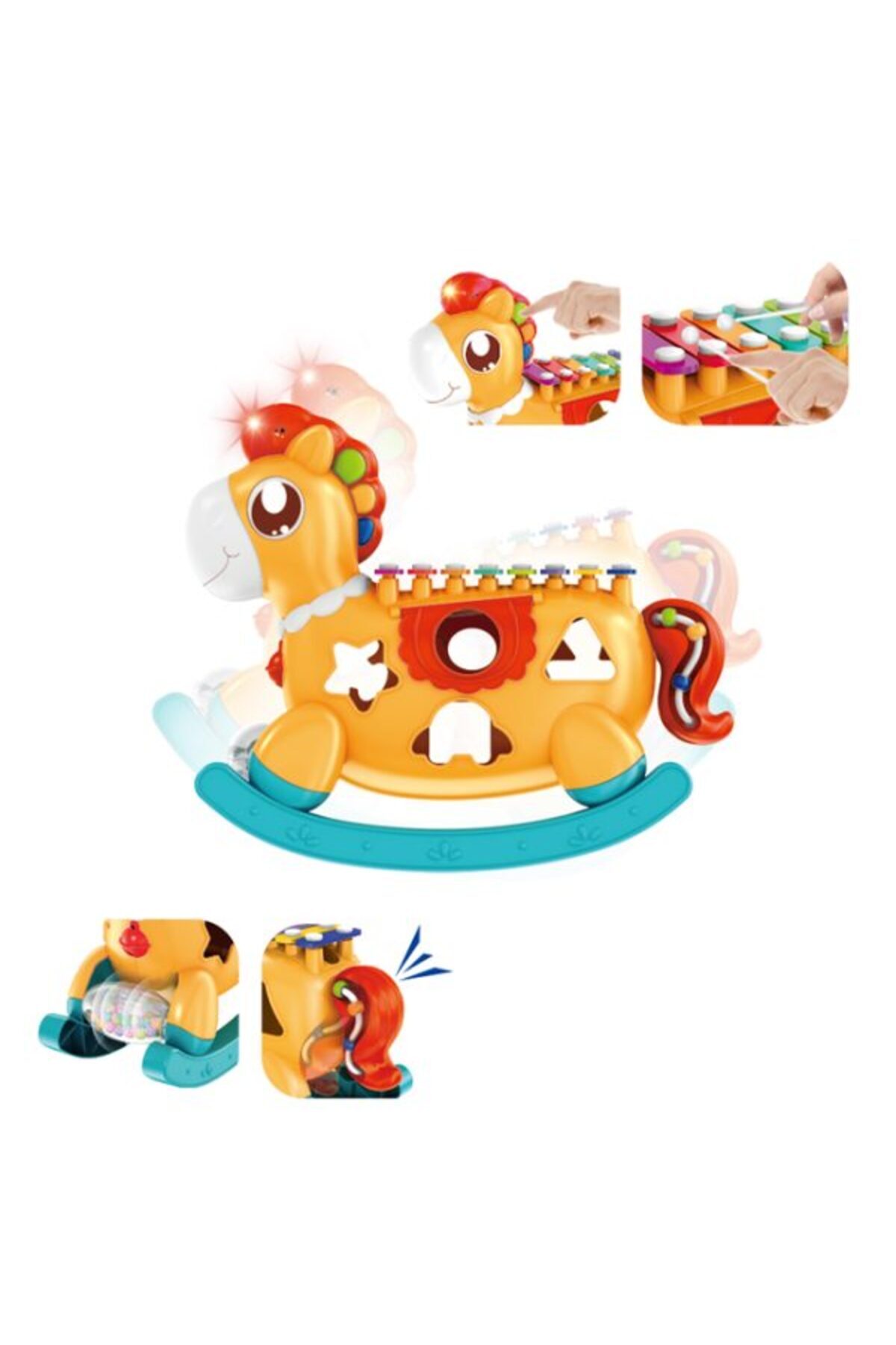 OEM-Interactive Pony Toy with Xylophone and Shape Sorter 6