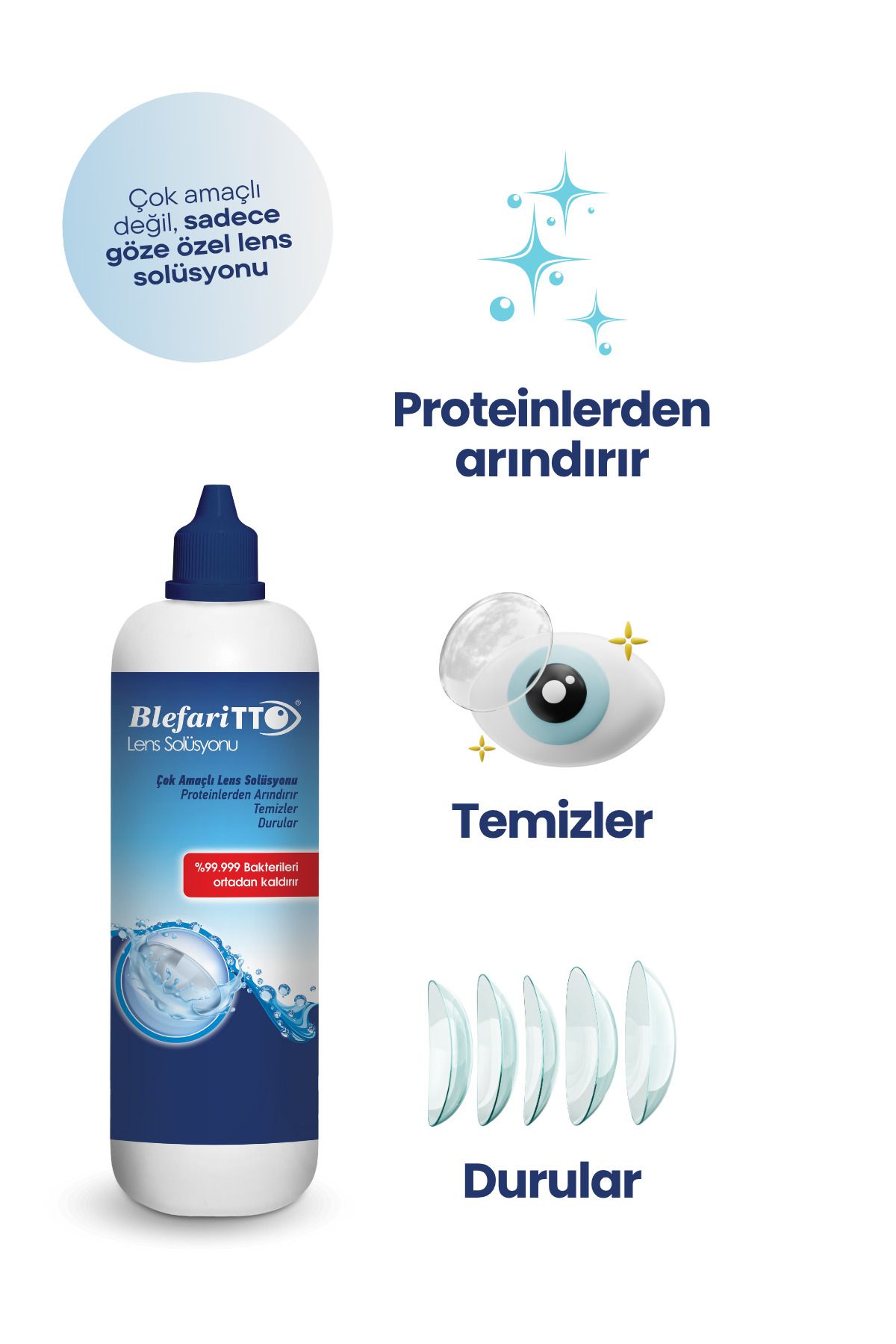TTO-Bleffaritto Lens Solution 360 ml Set of 3 Pcs + Tto 60 ml Bag Size Lens Solution Gift 2