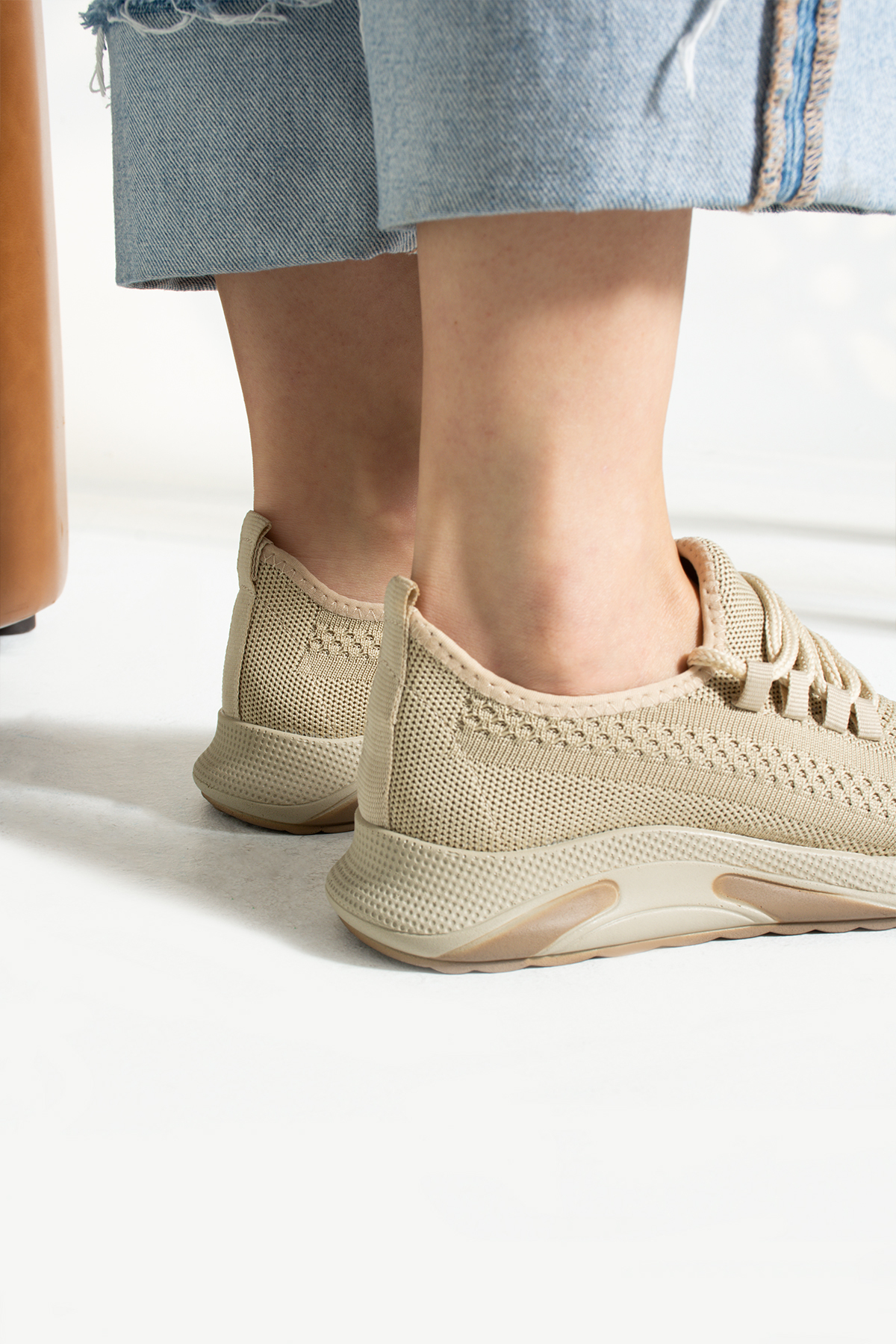 Bej Unisex Rahat Sneaker