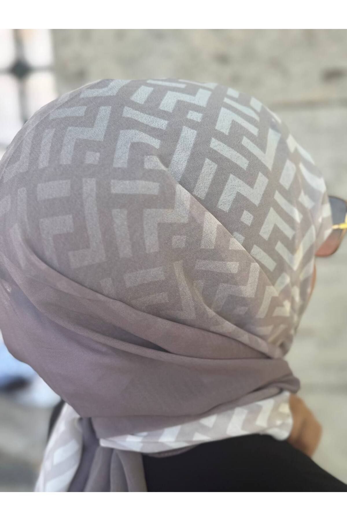 ALDAİR-Shawl Chiffon Pattern Double Color 2