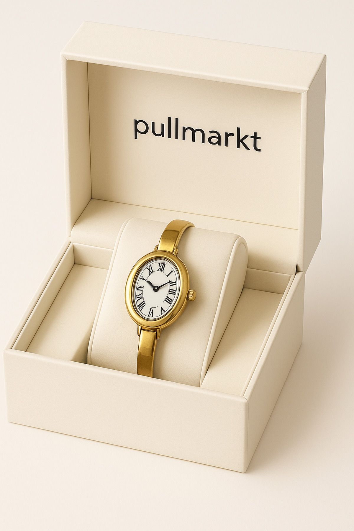 pullmarkt-Handcuff Bracelet Watch - the Size of the Handcuffs Is 18 cm and It Is Fixed and Cannot Be Stretched or Shortened R 1