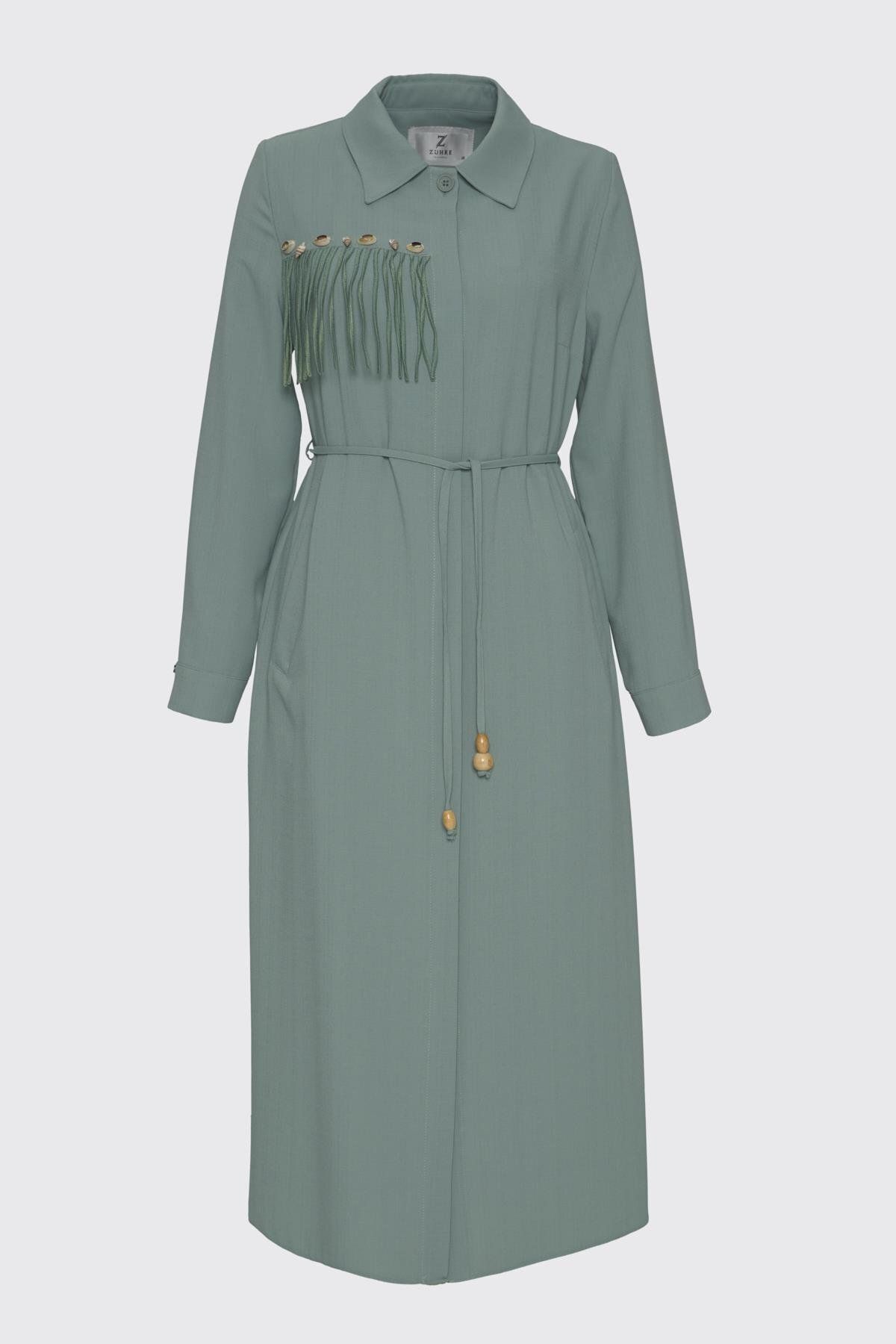 Zühre-Mint Wear and Go with Seashell Detail and Tassels Gc-0234 2