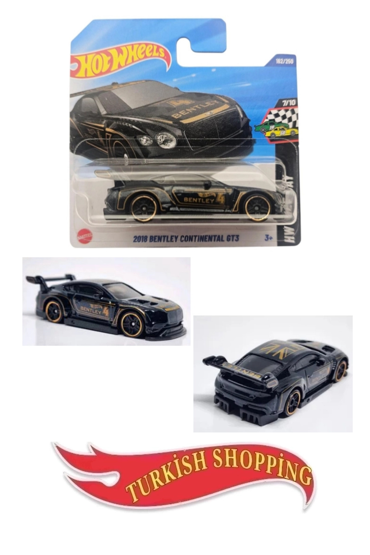 HOT WHEELS 1:64 Ölçek 2025 Case 2018 Bentley Continental Gt3