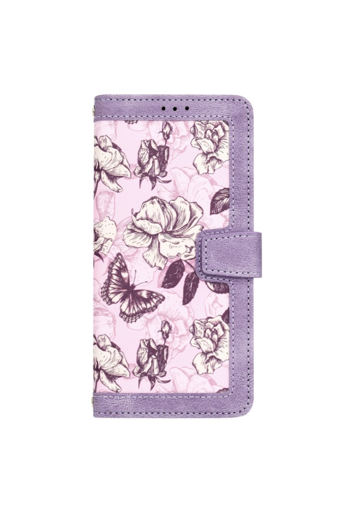 e-Eunoia Art-Protective Case for Realme GT 6/GT 6T, R69, Leather, Mysterious Plum Violet 3