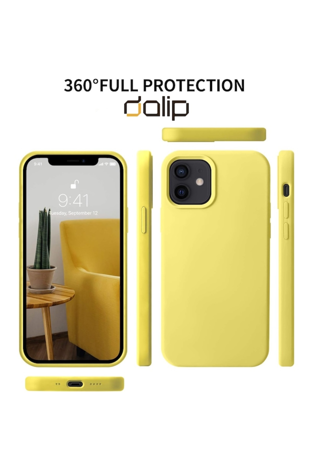 dalip-Husa pentru iPhone XR, Silicon HQ Flex Armor, Galben 3