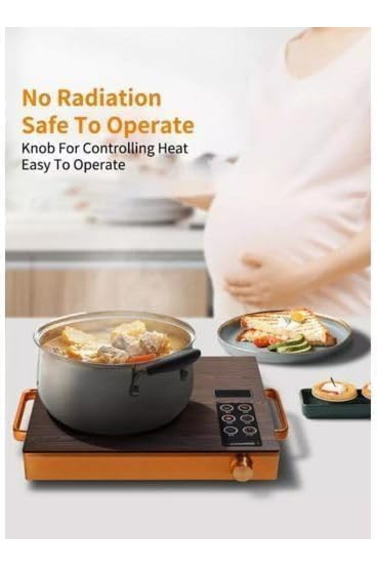 Silver Crest-Infrared Stove 4 Digit LED display digital cooker, Timer system, Touch and Knob control 3