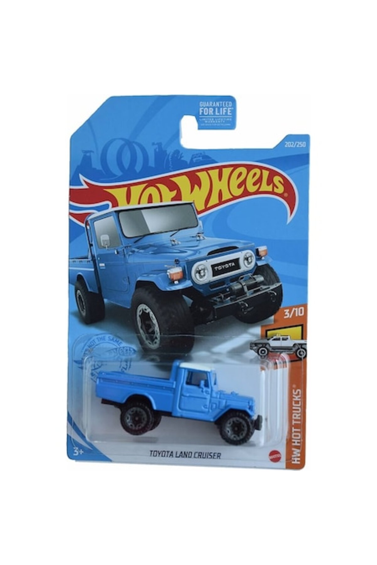 Masinuta metalica Hot Wheels, Toyota Land Cruiser, Colectia 2021, 1:64, Albastru