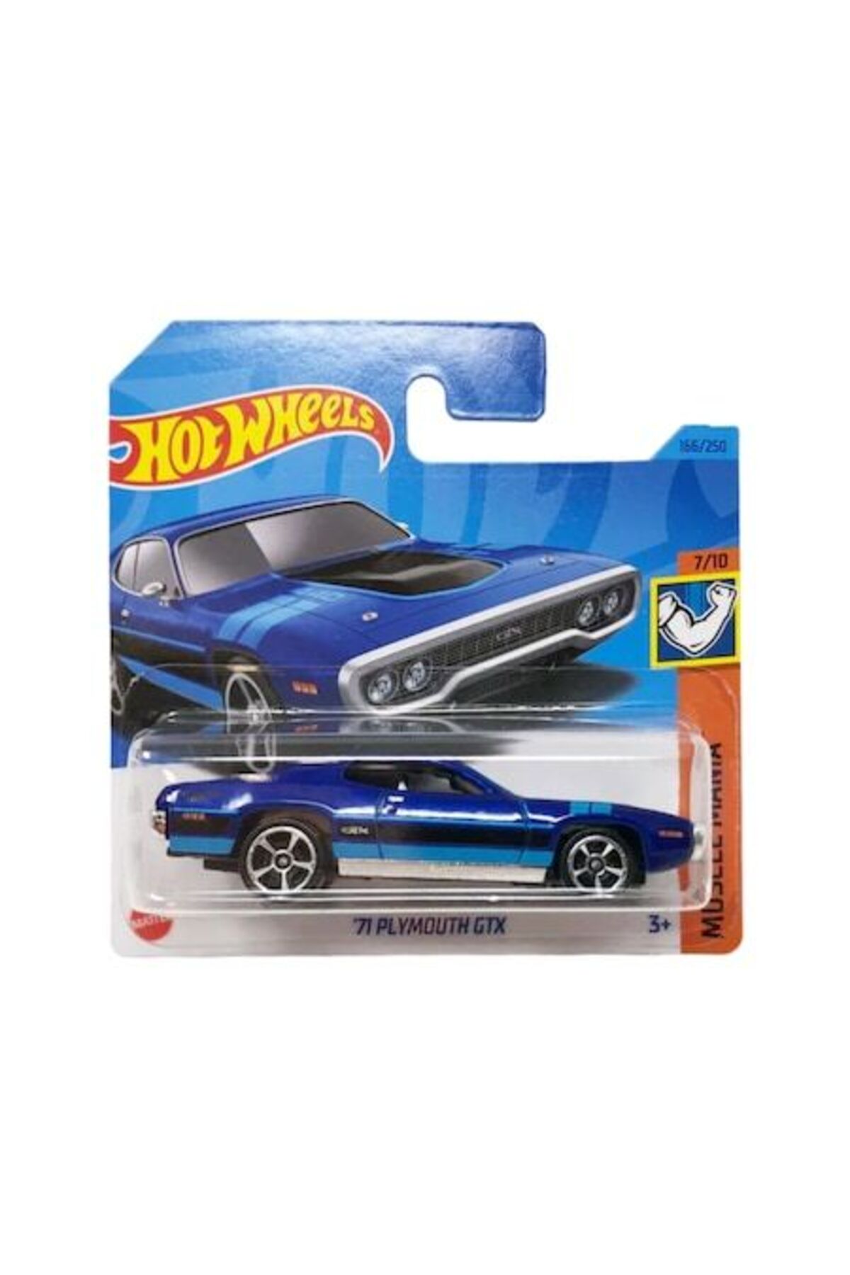 Masinuta Hot Wheels Plymouth GTX '71, albastru, 1:64