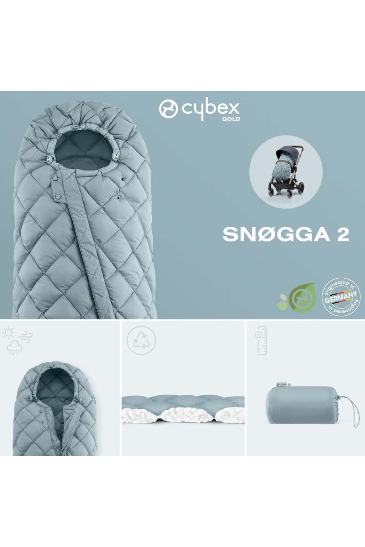 Cybex Gold-Cybex Snogga 2 Seashell Beige Winter Bag 3