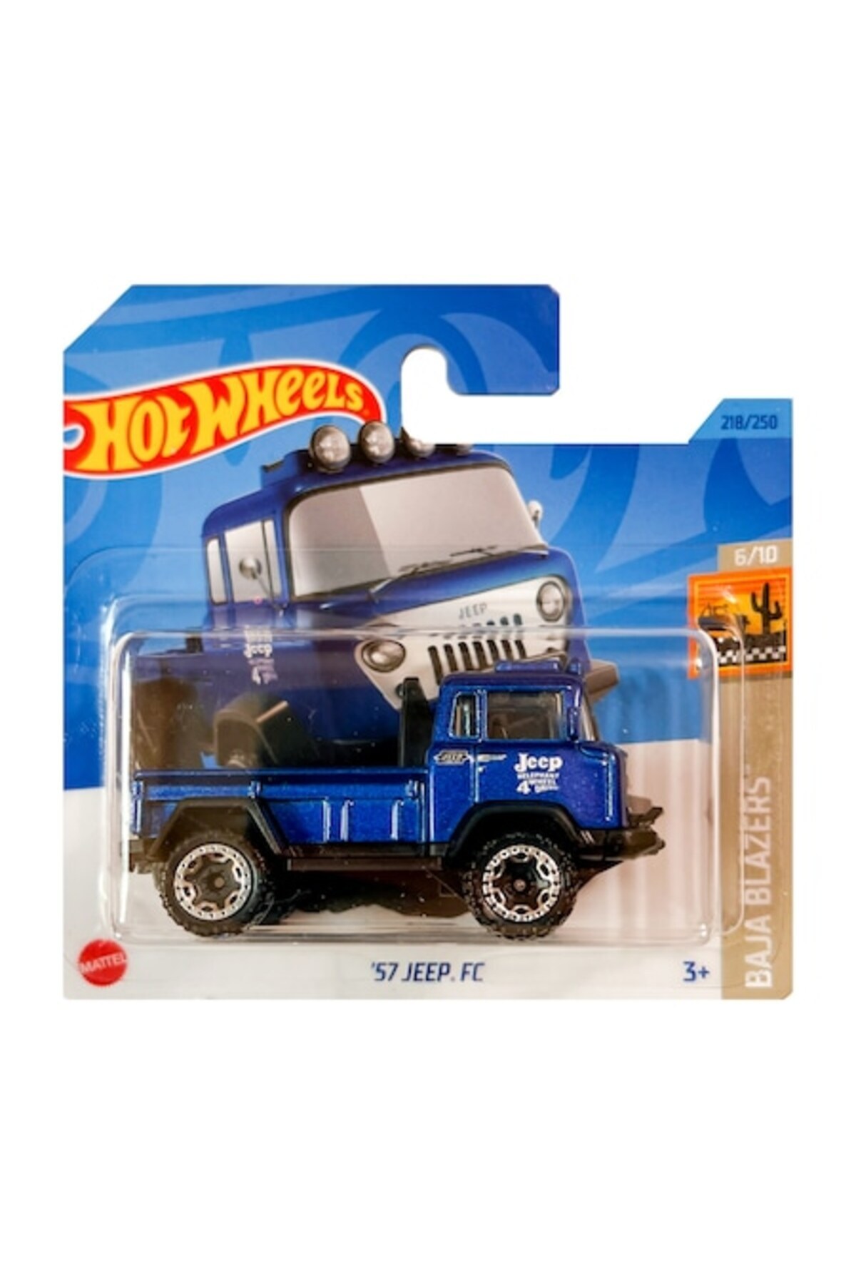 Masinuta metalica Hot Wheels, '57 Jeep FC 1:64, Albastru