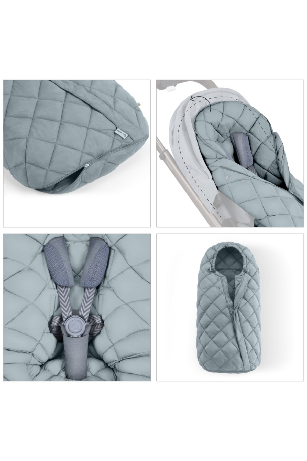 Cybex Gold-Cybex Snogga 2 Seashell Beige Winter Bag 2