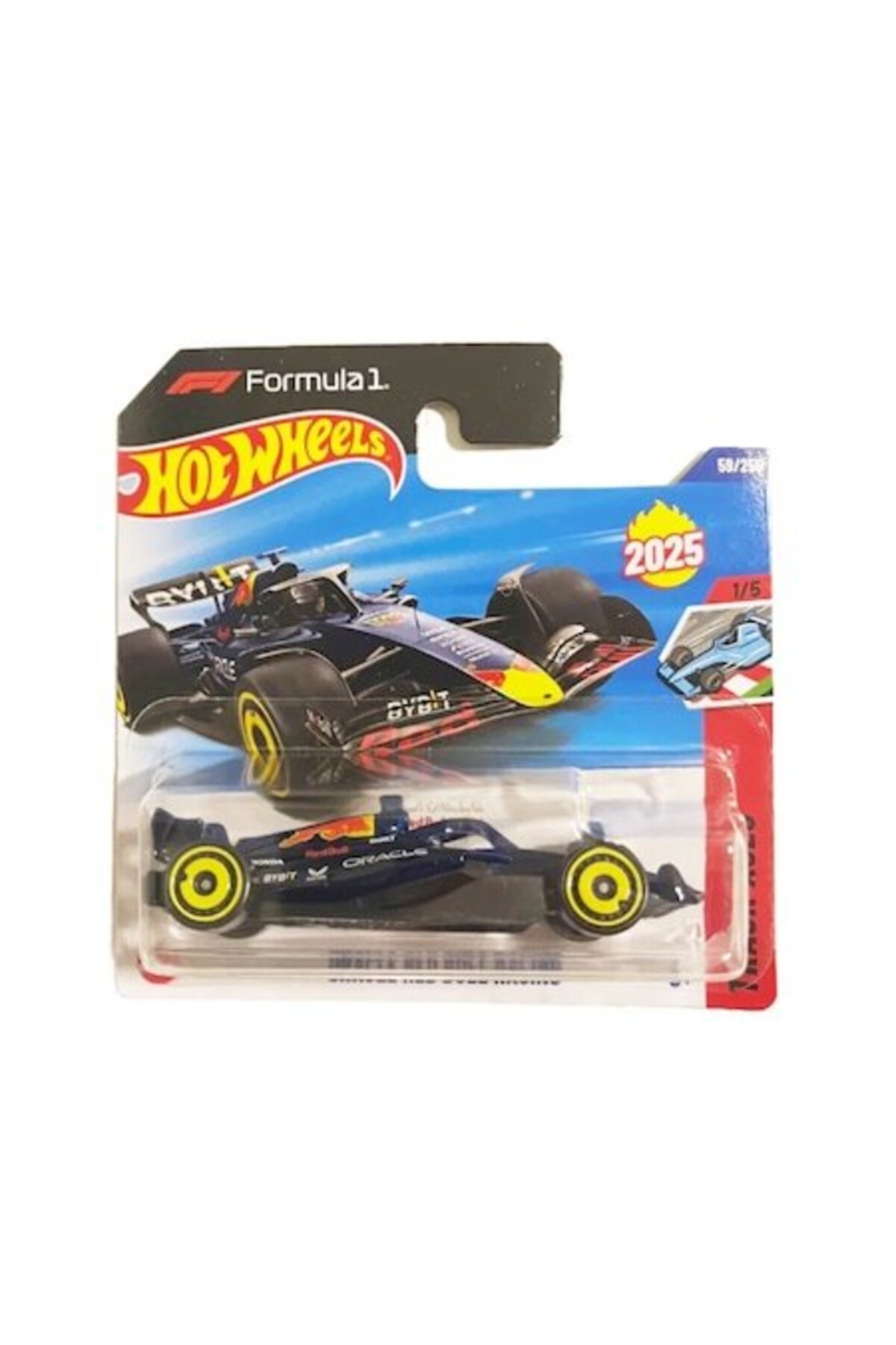 Mașinuță Hot Wheels Formula 1 - Oracle Red Bull Racing, albastru, 1:64, model 2025
