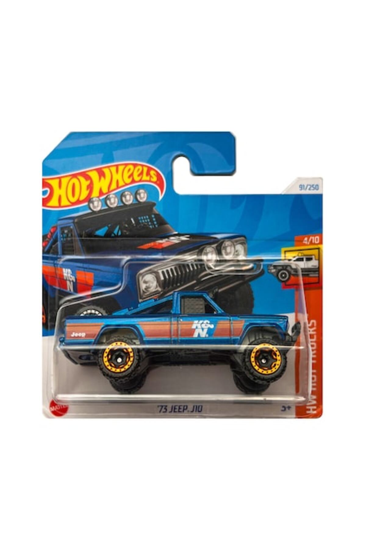 Masinuta metalica Hot Wheels, '73 Jeep J10, 1:64, Albastru