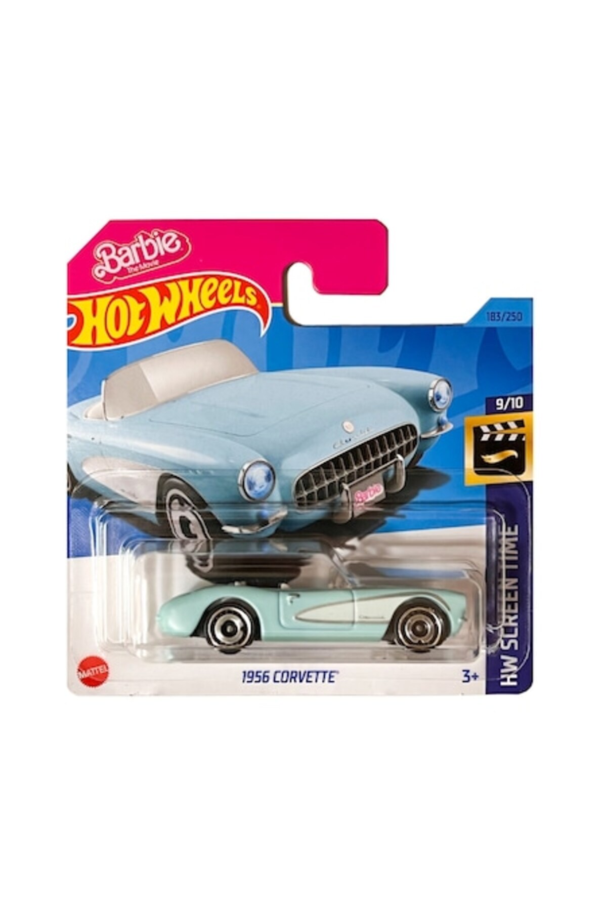 Masinuta metalica Hot Wheels, 1956 Corvette, 1:64, Albastru