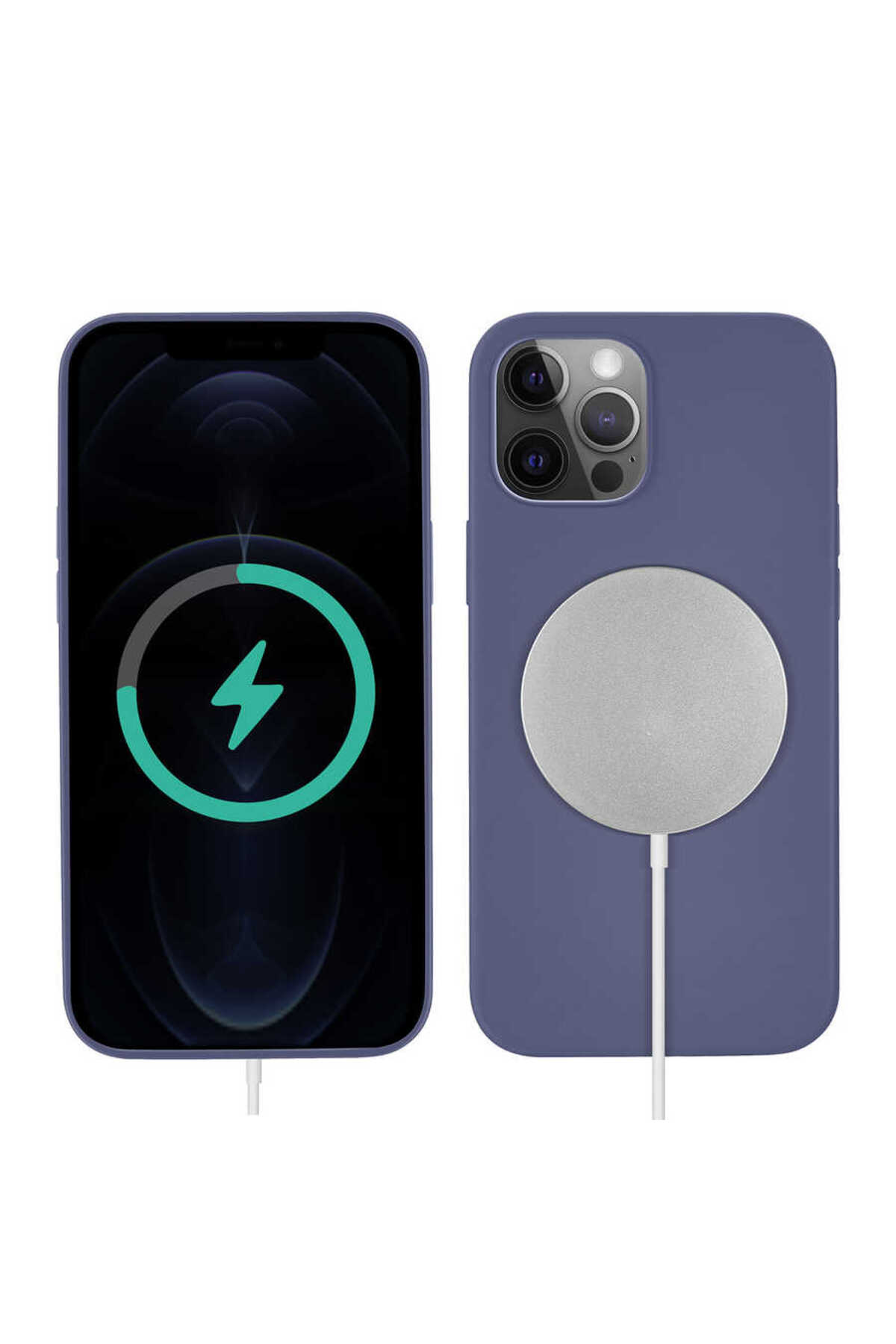 iPhone 13 Pro Max Uyumlu Kamera Korumalı Parlak AiHTTg'li CPPL Galya Kılıf-Su Yeşil