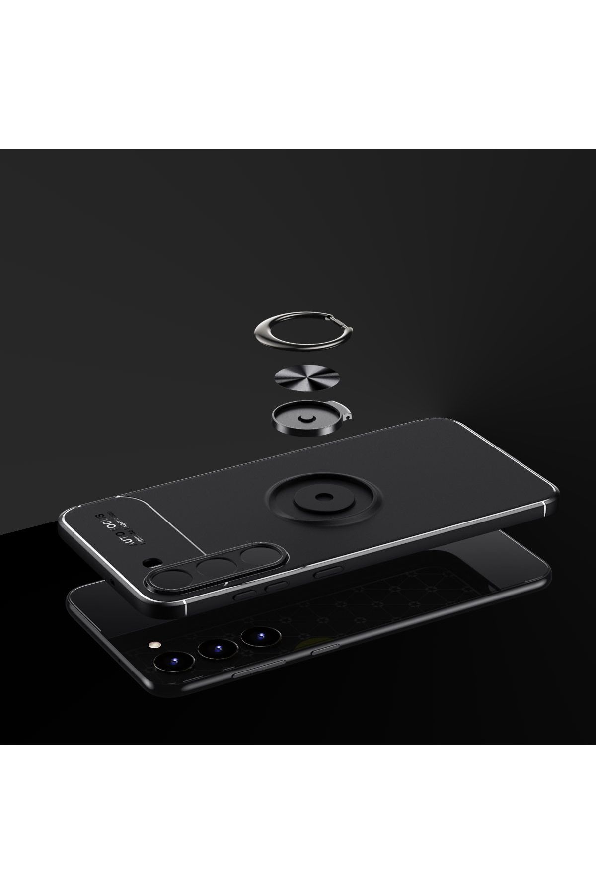 Cep Plus-Galaxy S23 Plus Compatible Cppl Ravel Silicone Case-Black 4