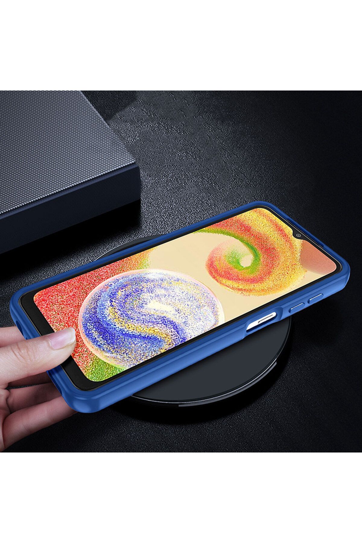 Cep Plus-Galaxy A04 Case Cppl Flora Cover - Red 7