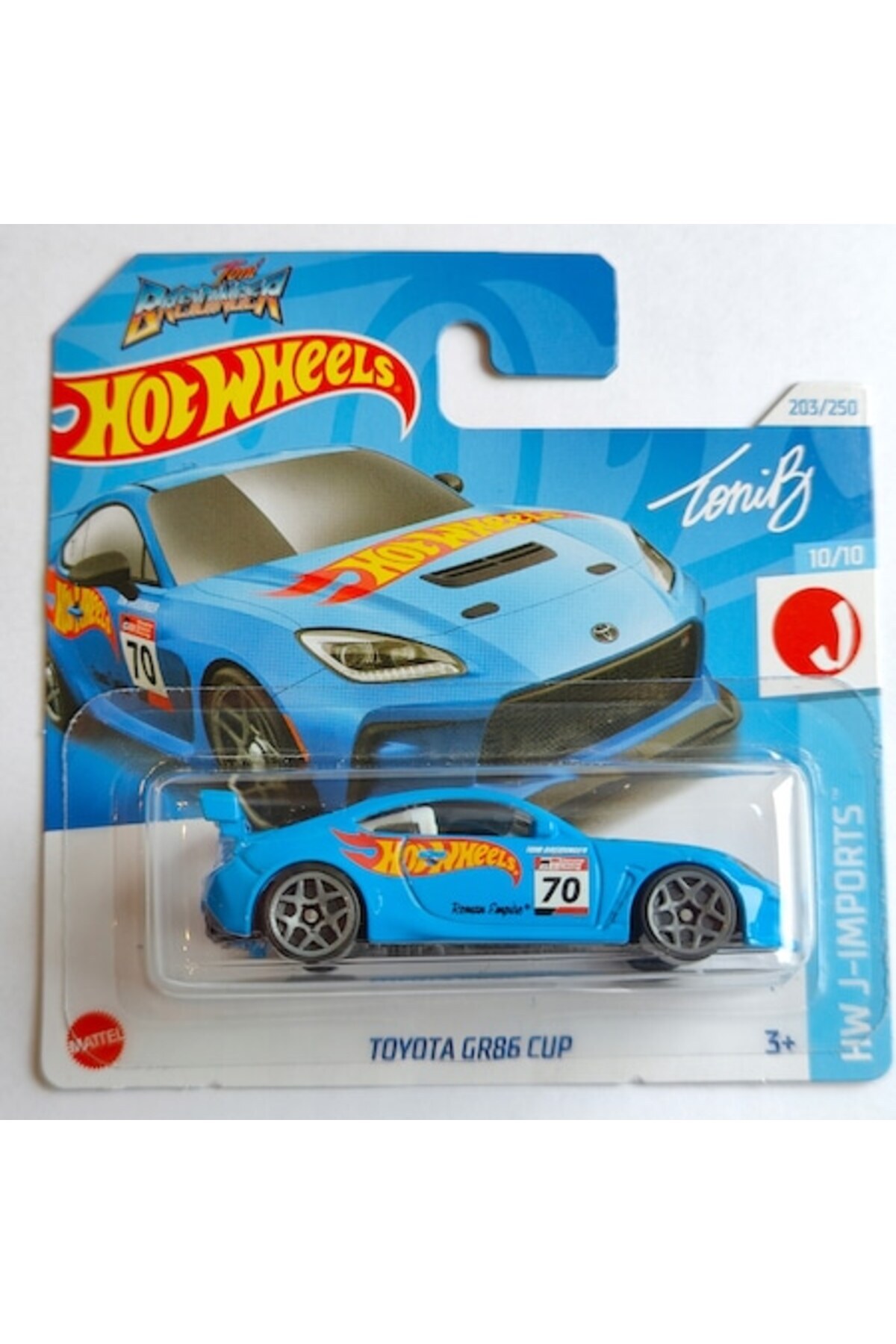 Masinuta metalica Hot Wheels, Toyota GR86 Cup Toni Breidinger, Colectia J-Imports, Editia 2024, 1:64