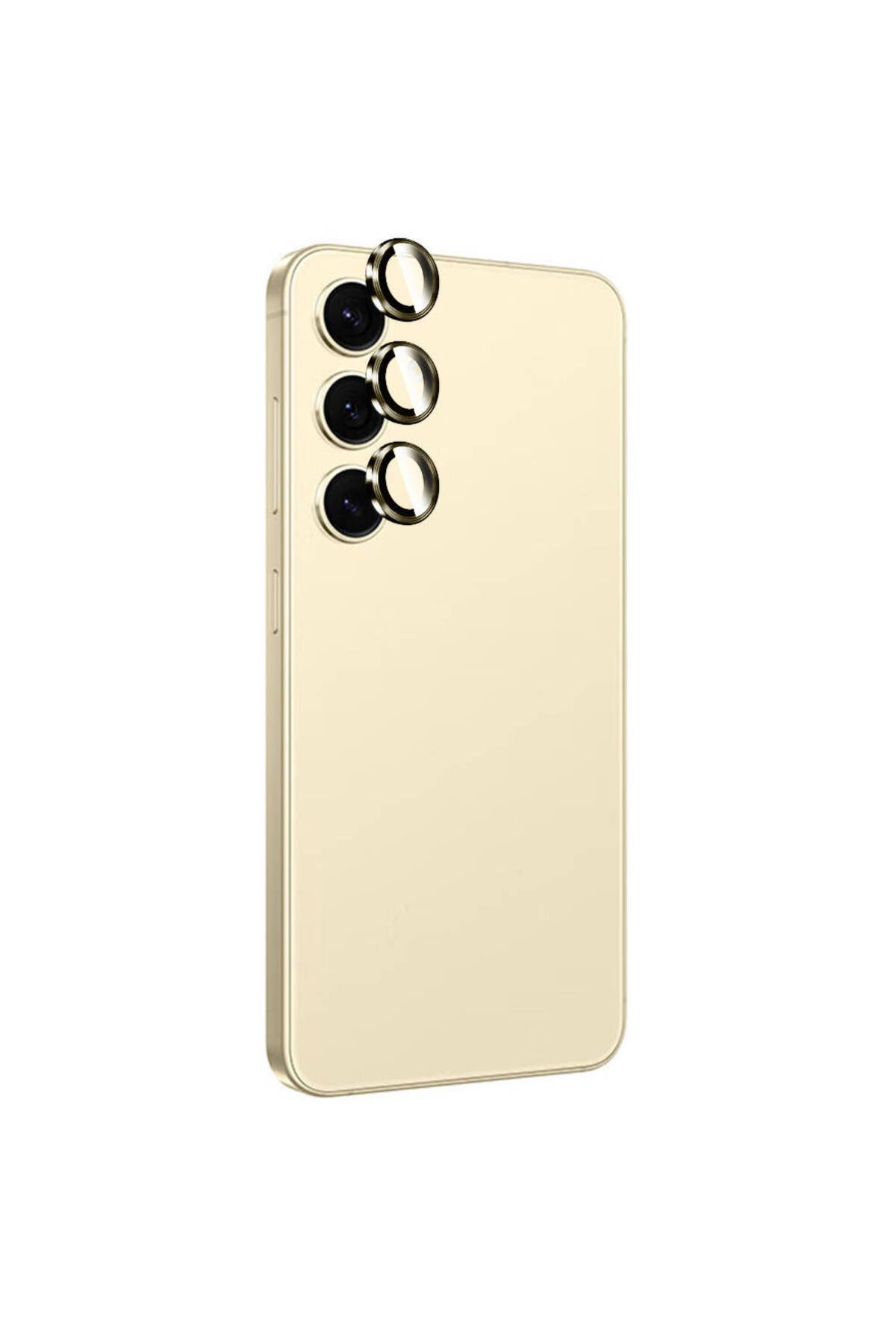 Cep Plus-واقي عدسة الكاميرا Galaxy S24 CPPL Titanium Premium THTTerli - أصفر 1