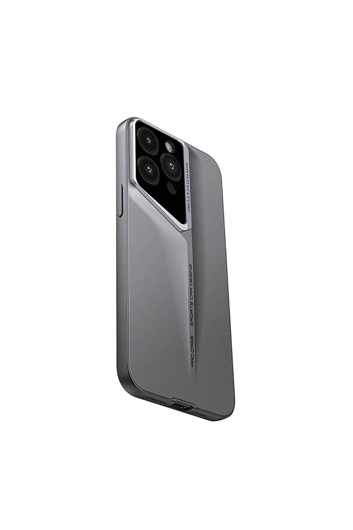 Cep Plus-Apple iPhone 15 Pro Case Ultra Thin Camera Protection Hard Rubber Cppl Procase Cover-Titanium-Grey 4