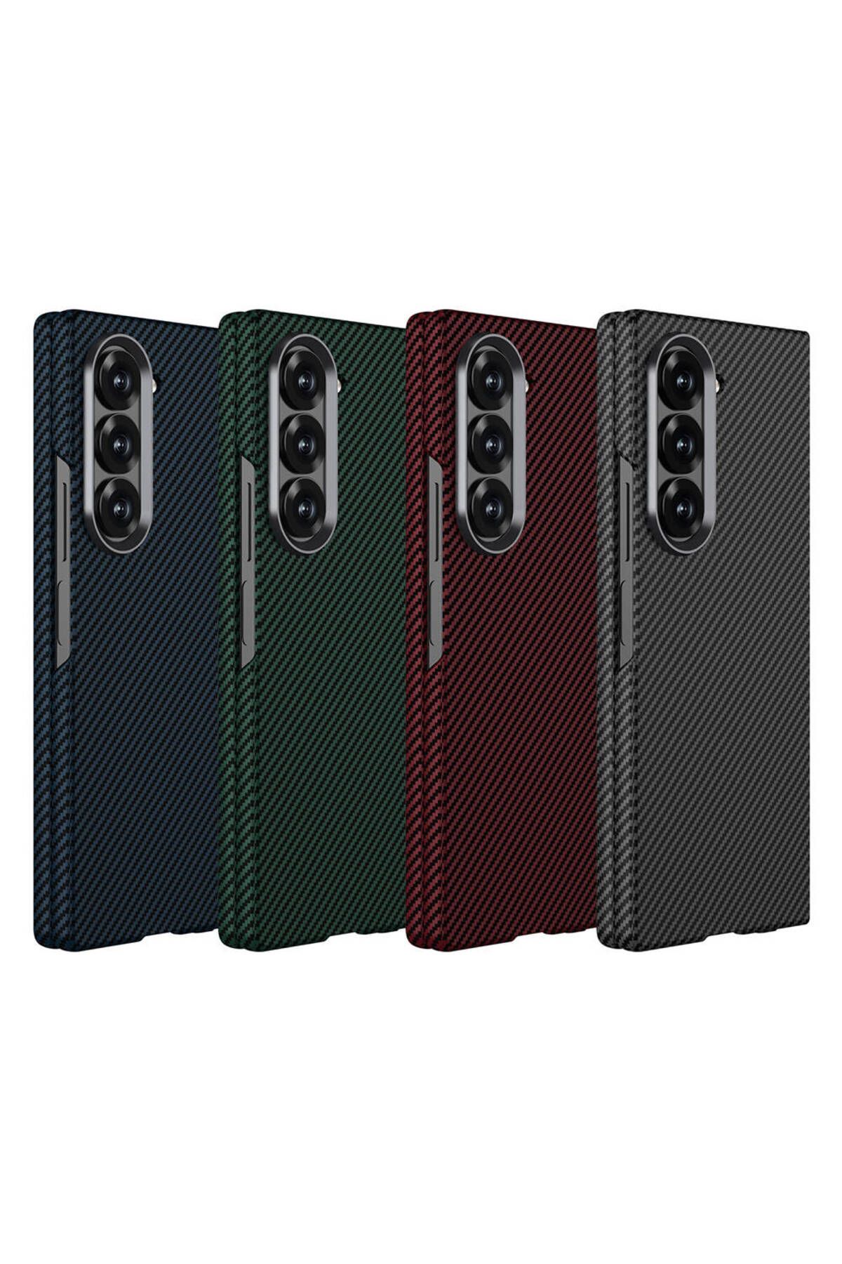 Cep Plus-غطاء كربوني متوافق مع Galaxy Z Fold 6 مع تصميم من ألياف الكربون لحماية الكاميرا وسطح خلفي CPPL 5