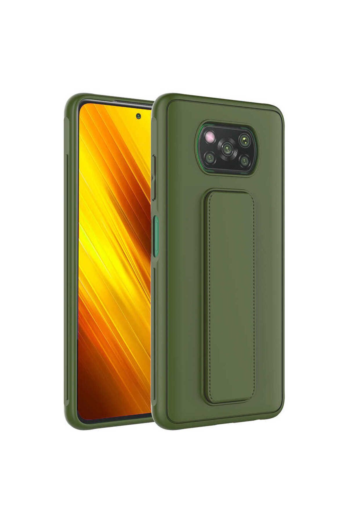 Cep Plus-غطاء حماية Poco X3 CPPL Qstand - أحمر 2