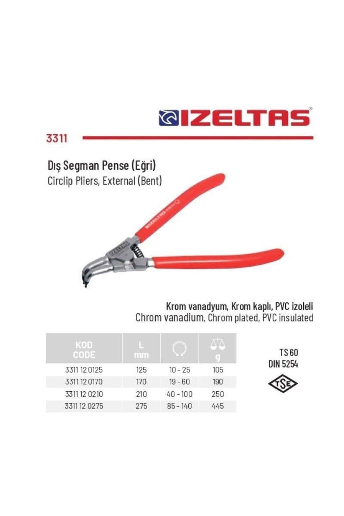 İzeltaş-Spring Curve External Clamp Collet 210 mm - 3311 12 0210 2