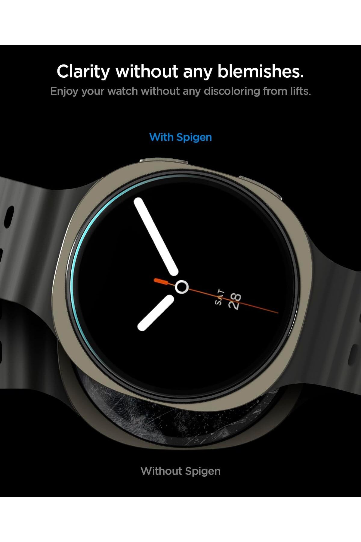 Spigen-واقي شاشة GLASTR EZ Fit لساعة Galaxy Watch 8 مقاس 44 مم مع مجموعة تثبيت المحاذاة التلقائية - [عبوة من قطعتين] 6