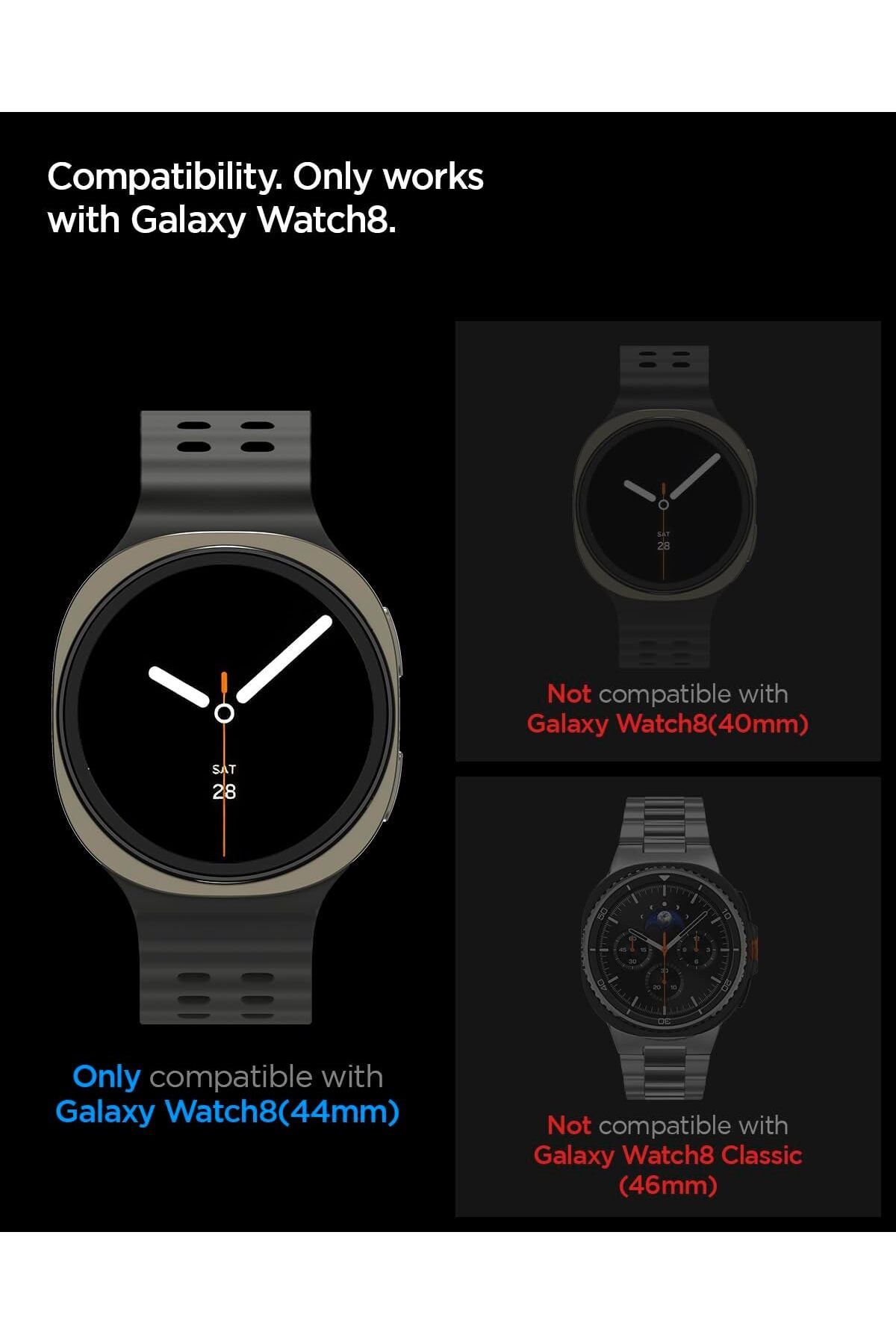 Spigen-واقي شاشة GLASTR EZ Fit لساعة Galaxy Watch 8 مقاس 44 مم مع مجموعة تثبيت المحاذاة التلقائية - [عبوة من قطعتين] 2